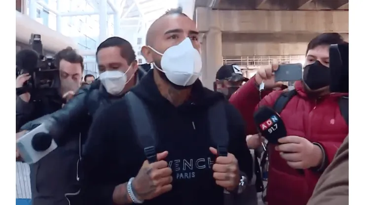 Vidal ya llegó a Chile para disputar las eliminatorias
