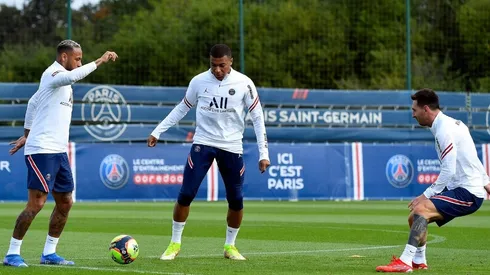 Neymar, Kylian Mbappé y Lionel Messi se preparan para jugar juntos