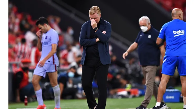 Ronald Koeman lamentó las circunstancias económicas de Barcelona.