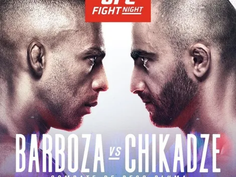 Horario: Barboza contra Chikadze por la UFC