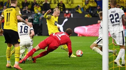 Erling Haaland conquistó su tercer gol en tres jornadas de la Bundesliga.