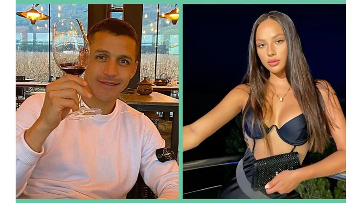 Alexis Sánchez junto a Katerina Safarova.