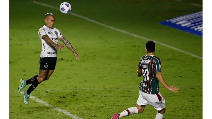 Vargas sumó minutos en el empate ante Fluminense