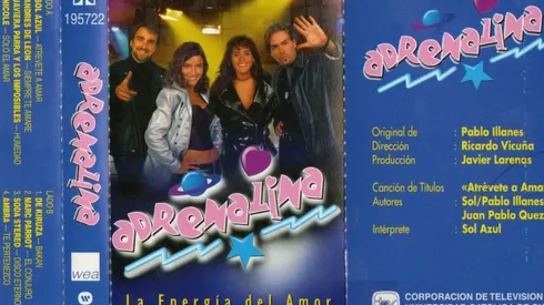 La clásica banda sonora de Adrenalina se editó en cassette en 1996.