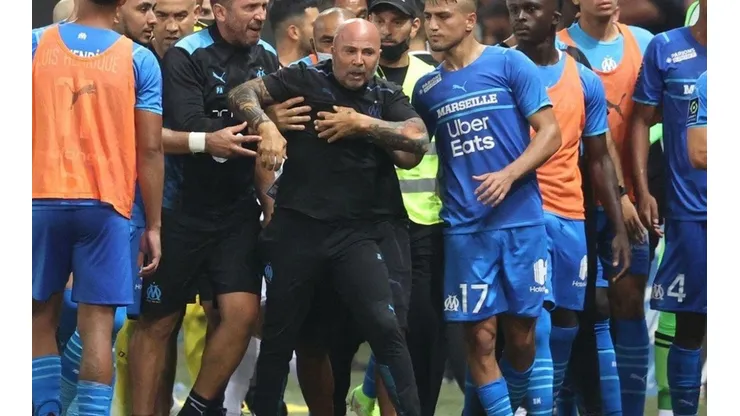 Sampaoli y el OM vivieron una batalla campal ante Niza.