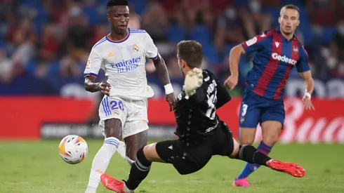 Vinicius fue la figura del empate del Madrid ante Levante por La Liga.