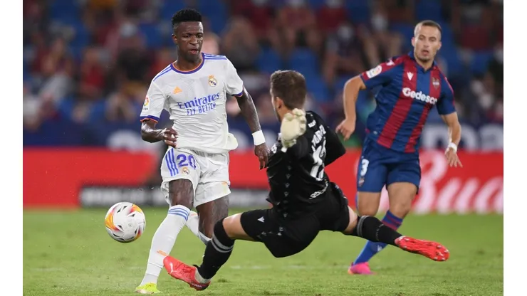 Vinicius fue la figura del empate del Madrid ante Levante por La Liga.
