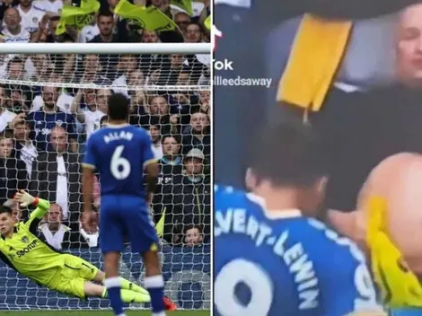 Desopilante: hincha del Leeds desconcentra a rival con su guata