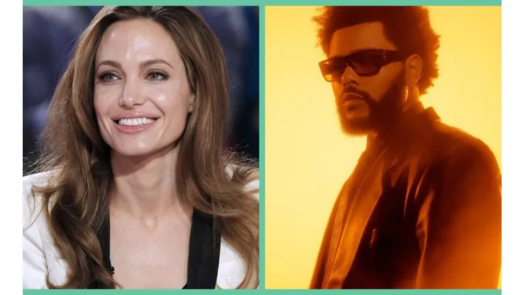 Angelina Jolie y The Weeknd.