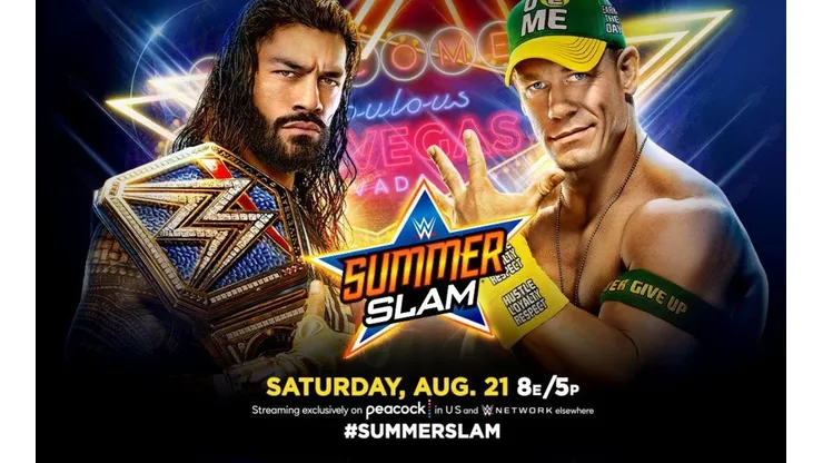 La ahora estrella hollywoodense John Cena, regresará a la WWE para medirse ante Román Reings en el evento central de SummerSlam.
