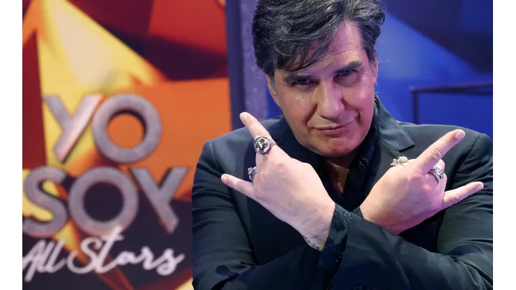 Jaime Coloma en el set de Yo Soy All Stars.