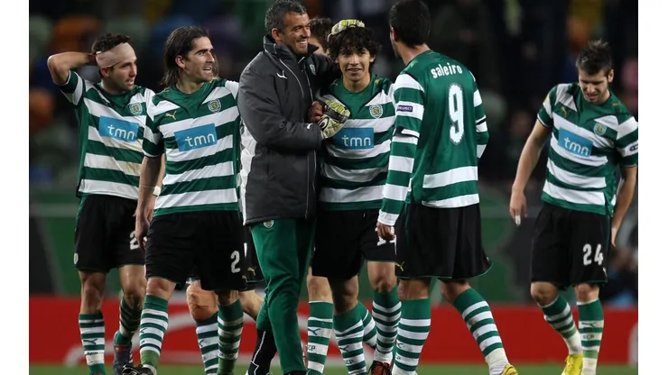 Fernández jugando en Portugal, conde se topó con su ídolo
