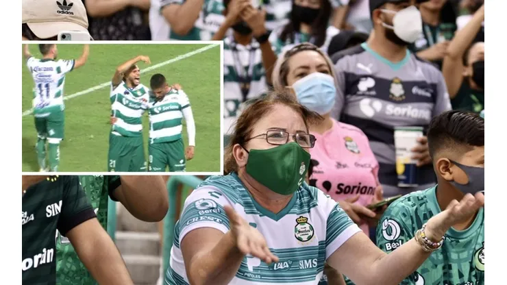 La hinchada de Santos se reconcilió con Jeraldino