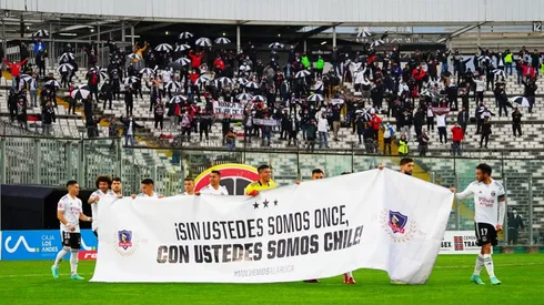 El lienzo que Colo Colo mostró en la Copa Chile