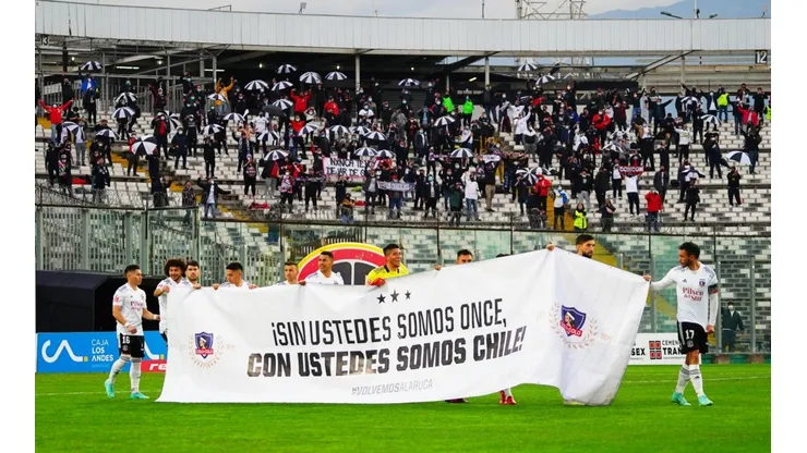 El lienzo que Colo Colo mostró en la Copa Chile