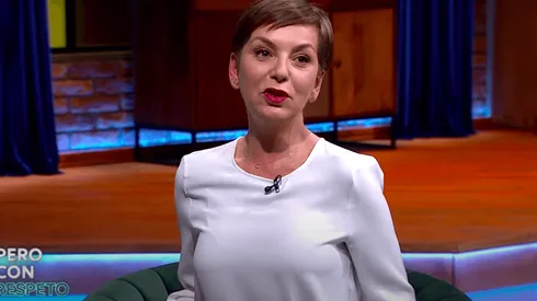 Fran García-Huidobro en Pero con Respeto, junto a Julio César Rodríguez.