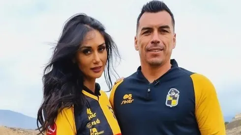 Esteban Paredes y Pamela Díaz en programa de TV