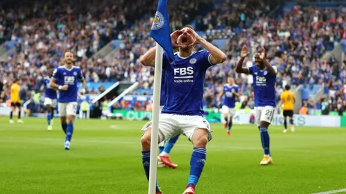 Vardy y su aullido hacia los hinchas del Wolverhampton