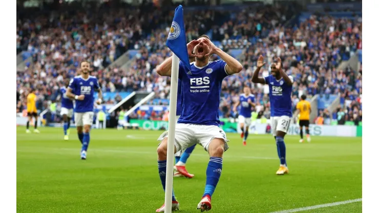 Vardy y su aullido hacia los hinchas del Wolverhampton