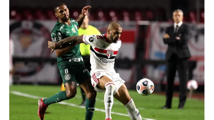 Dani Alves llegó desde Tokio 2020 directo a disputar la Copa Libertadores con Sao Paulo.