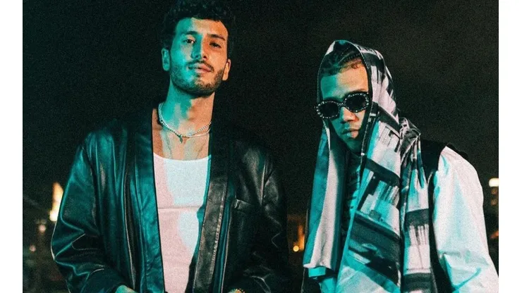Sebastián Yatra y Jhay Cortez en la portada de Delincuente.