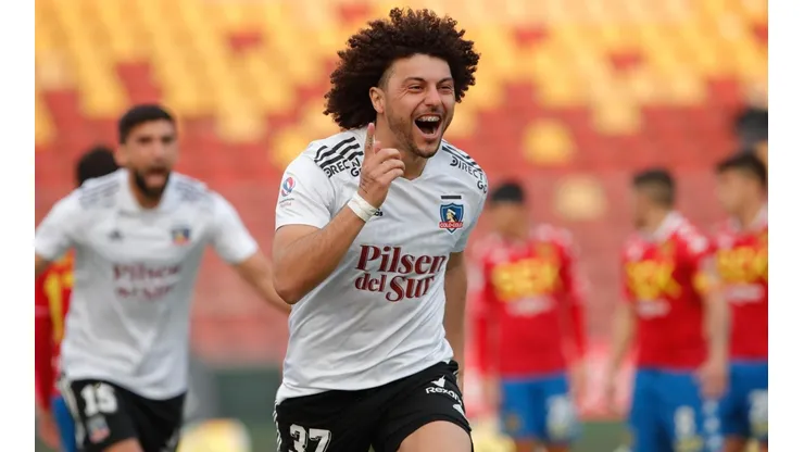 Maximiliano Falcón marcó el gol del triunfo de Colo Colo sobre Unión Española.