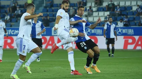 Benzema anotó un doblete en el triunfo del Real Madrid