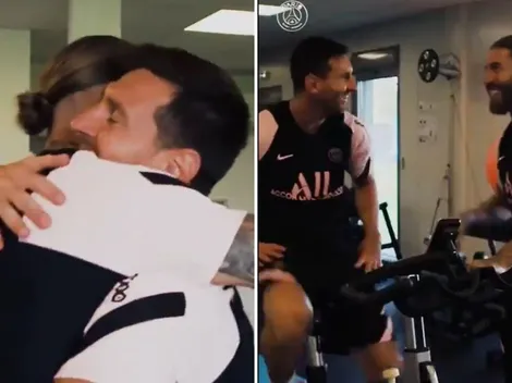 Ramos y Messi con el abrazo más esperado por todos