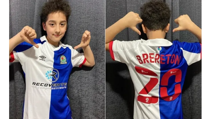 Fanático chileno de Ben Brereton recibe gran regalo del Blackburn Rovers