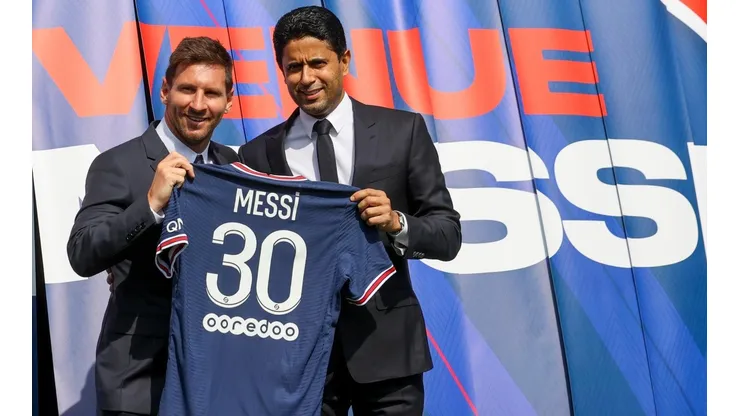 Messi con la camiseta de PSG