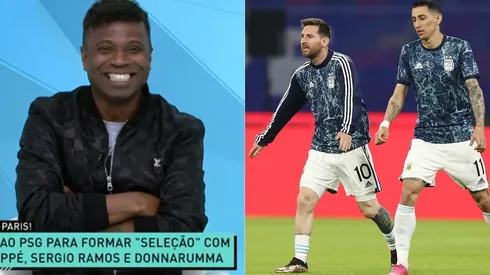 Edilson mostró su amplia sonrisa para criticar a Ángel di María, que fue campeón de América en su cara hace un mes