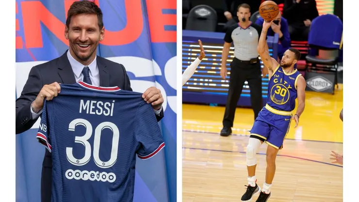 Stephen Curry y Lionel Messi con el mismo dorsal.