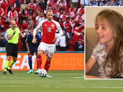 Héroe: Eriksen anima a una niñita con afección cardíaca