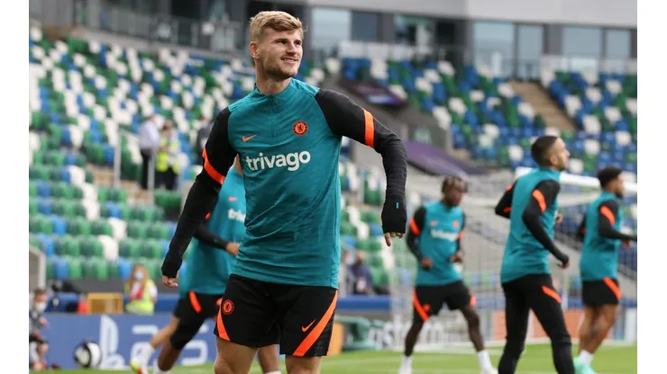 Timo Werner se prepara para la Supercopa de Europa de este miércoles