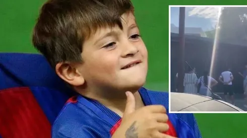 Thiago Messi salió a hablar con los fans