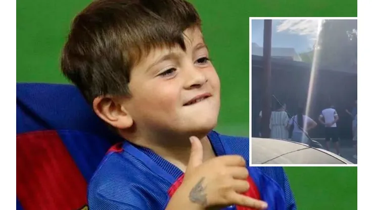 Thiago Messi salió a hablar con los fans