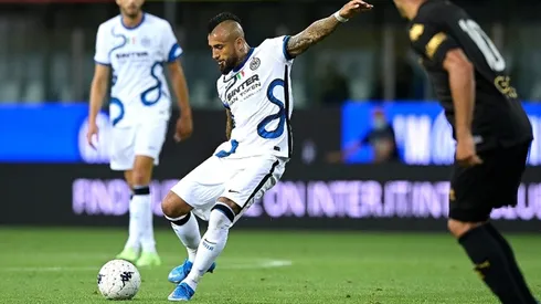 Arturo Vidal ingresó en el segundo tiempo del amistoso que Inter le ganó a domicilio a Parma
