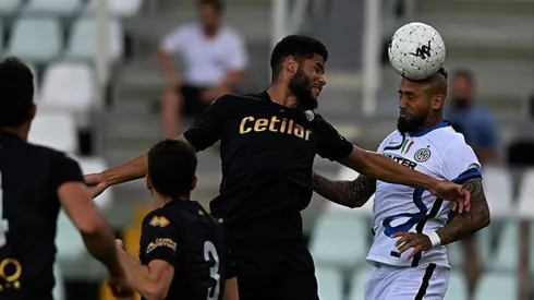 Arturo Vidal jugo en el complemento en el triunfo ante Parma.