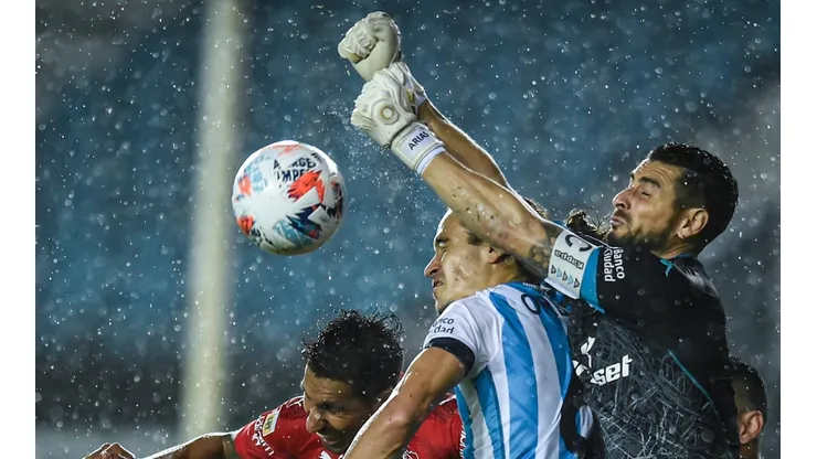 Gabriel Arias fue titular en Racing en el clásico de Avellaneda ante Independiente.