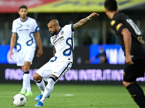 Arturo Vidal suma minutos en Inter de Milán