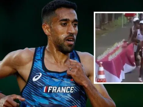 Maratonista antideportivo impide que sus rivales tomen agua