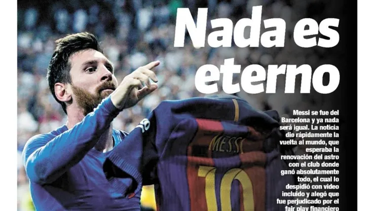 Salida de Messi del Barcelona impacta al mundo del deporte