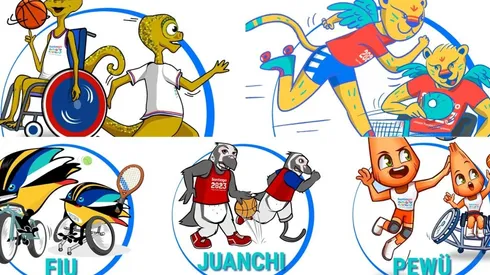 Los cinco candidatos a mascota de los Juegos Panamericanos de Santiago 2023.