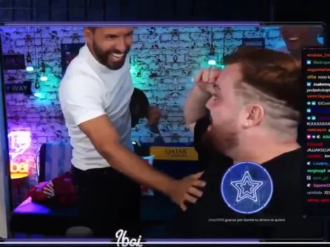 Kun Agüero sorprendió a Ibai Llanos mientras en directo