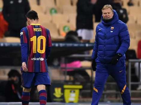 Koeman salta en una pata por continuidad de Lionel Messi