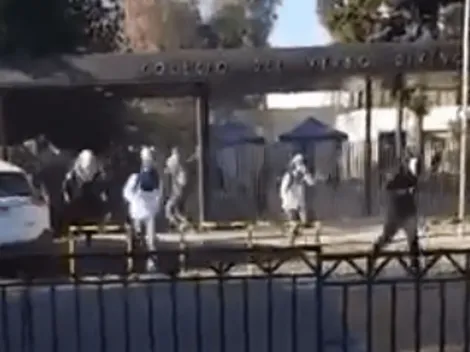 Estudiantes del Verbo Divino protagonizan disturbios en el colegio