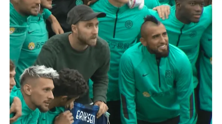 Vidal dejó un cariñoso mensaje tras el regreso de Eriksen al Inter