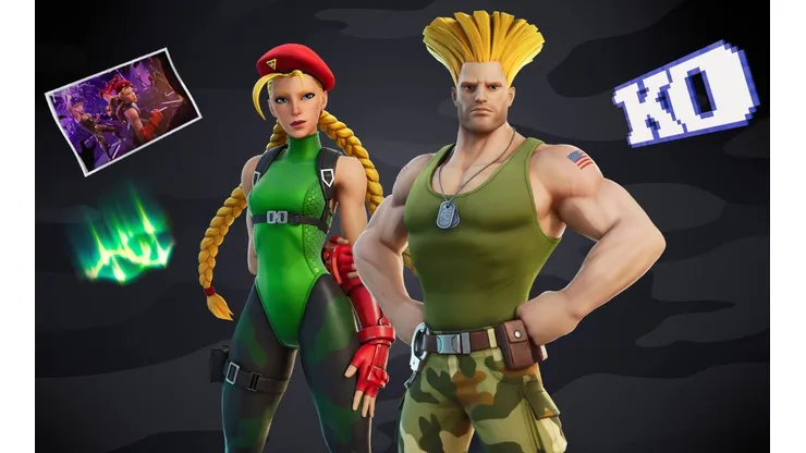 Guile y Cammy de Street Fighter llegan a Fortnite