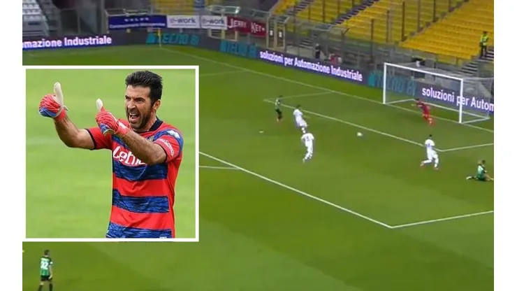 Buffon se lució con atajada contra el Sassuolo