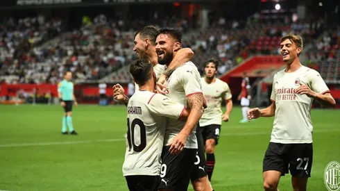 El goleador francés empató el partido en el amistoso del Milan y Niza.